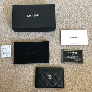 Chanel Quilted Card Holder Case